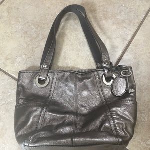 Fossil Leather Tote